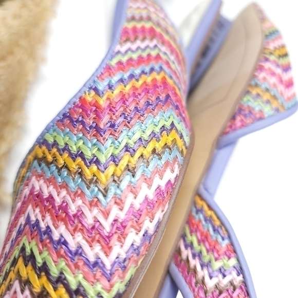 SARTO Purple Pink Weave Cutout Slingback Point Flats Sz 6m - Picture 7 of 12